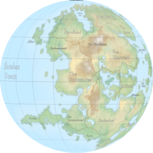Hemispherical view of the Continent